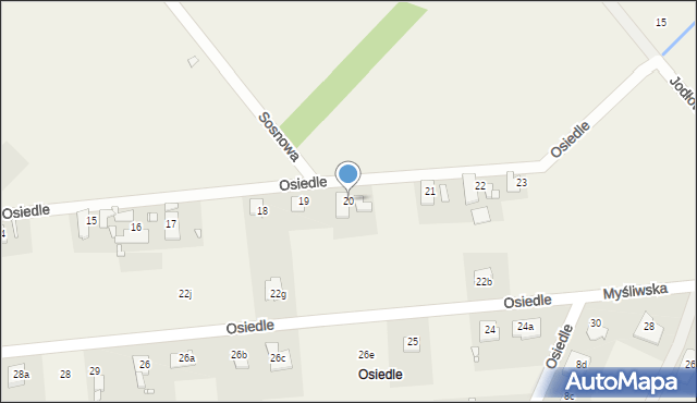 Ochodze, Osiedle, 20, mapa Ochodze