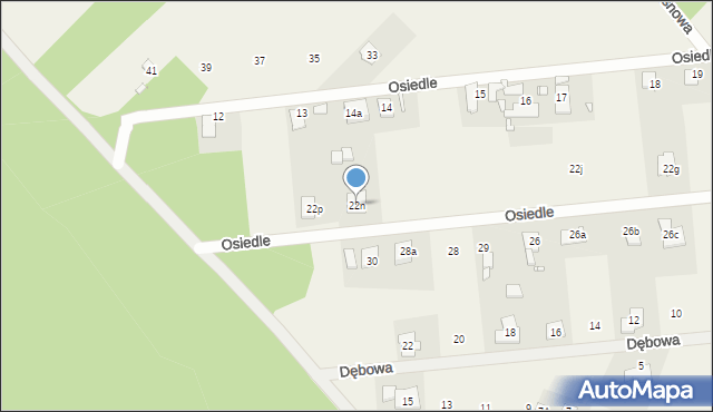 Ochodze, Osiedle, 22n, mapa Ochodze