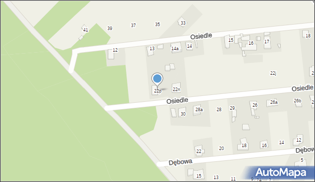 Ochodze, Osiedle, 22p, mapa Ochodze