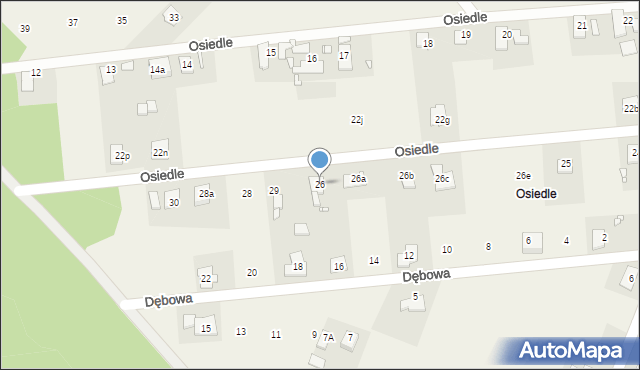 Ochodze, Osiedle, 26, mapa Ochodze