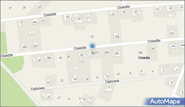 Ochodze, Osiedle, 26a, mapa Ochodze