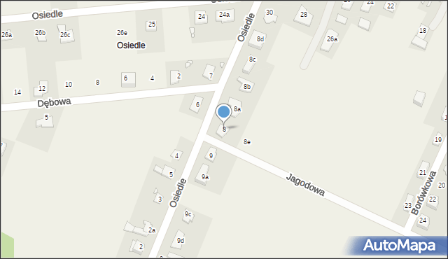 Ochodze, Osiedle, 8, mapa Ochodze