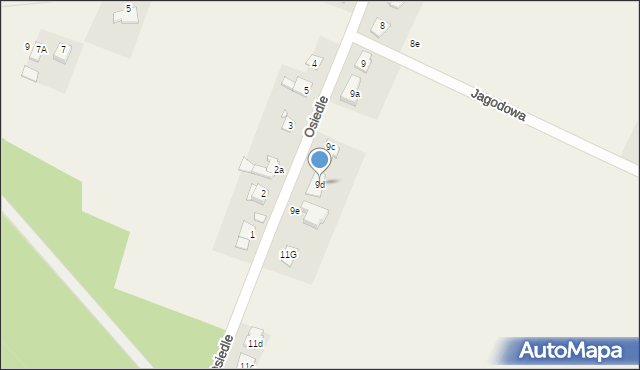 Ochodze, Osiedle, 9d, mapa Ochodze