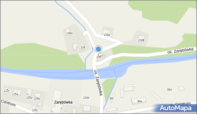 Ochotnica Dolna, Osiedle Kołodzieje, 106, mapa Ochotnica Dolna
