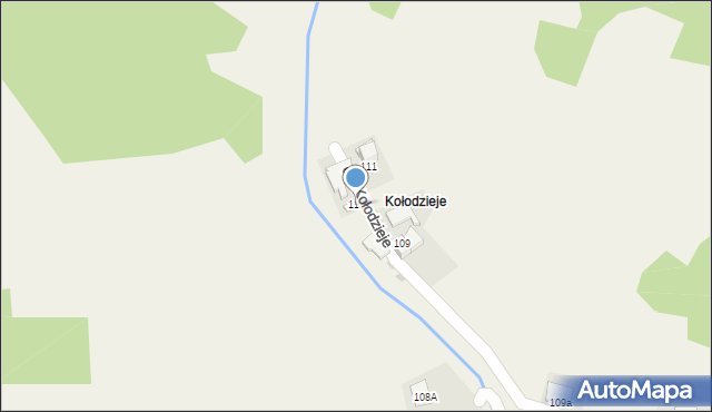 Ochotnica Dolna, Osiedle Kołodzieje, 112, mapa Ochotnica Dolna