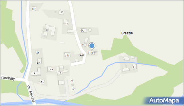 Ochotnica Dolna, Osiedle Młynne, 5, mapa Ochotnica Dolna