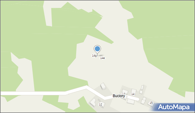 Ochotnica Dolna, Osiedle Osobie, 14f, mapa Ochotnica Dolna