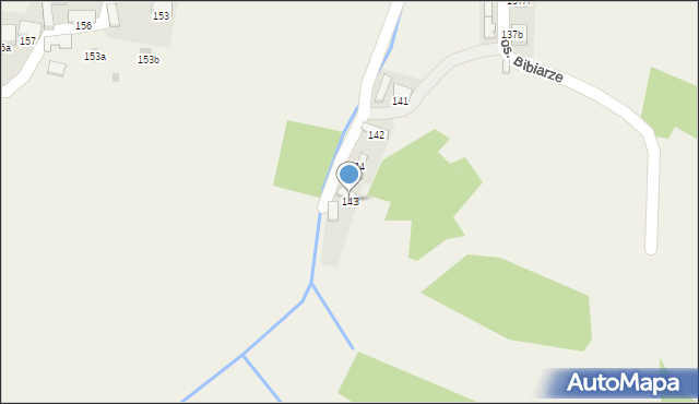 Ochotnica Dolna, Osiedle Szymany, 143, mapa Ochotnica Dolna