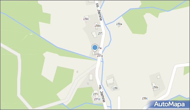 Ochotnica Górna, Osiedle Jamne, 157b, mapa Ochotnica Górna