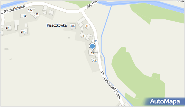 Ochotnica Górna, Osiedle Jurkowski Potok, 29, mapa Ochotnica Górna