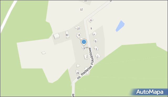 Ocypel, Osiedle Redanse Południowe, 4, mapa Ocypel