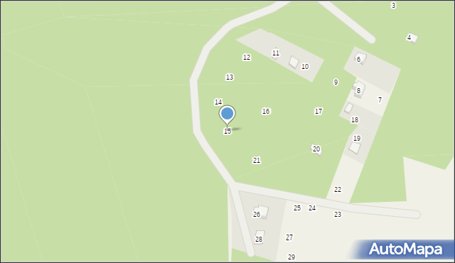 Ocypel, Osiedle Za Jeziorem, 15, mapa Ocypel