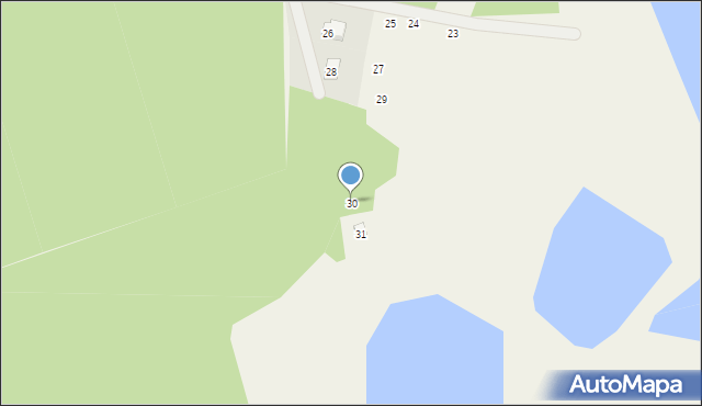 Ocypel, Osiedle Za Jeziorem, 30, mapa Ocypel