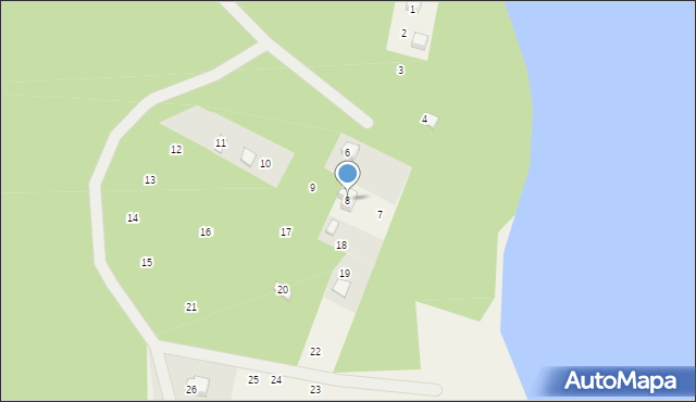 Ocypel, Osiedle Za Jeziorem, 8, mapa Ocypel