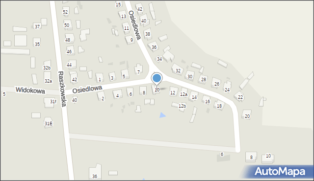 Odolanów, Osiedlowa, 10, mapa Odolanów