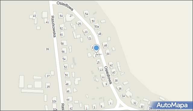 Odolanów, Osiedlowa, 17, mapa Odolanów