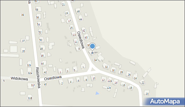 Odolanów, Osiedlowa, 36, mapa Odolanów