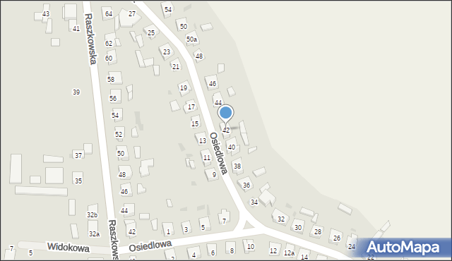 Odolanów, Osiedlowa, 42, mapa Odolanów