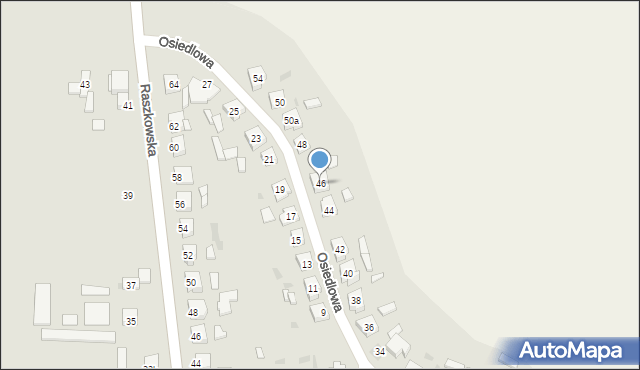 Odolanów, Osiedlowa, 46, mapa Odolanów