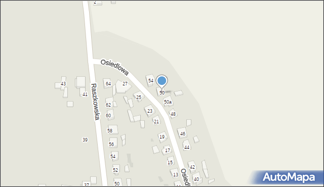 Odolanów, Osiedlowa, 50, mapa Odolanów