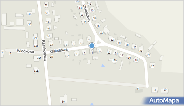 Odolanów, Osiedlowa, 8, mapa Odolanów