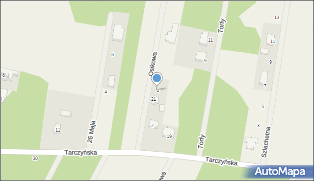 Ojrzanów, Osikowa, 4, mapa Ojrzanów