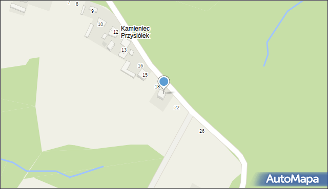 Okocim, Osiedle Kamieniec, 20, mapa Okocim