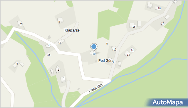 Okrajnik, Osiedle Palarzówka, 10, mapa Okrajnik
