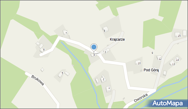 Okrajnik, Osiedle Palarzówka, 4, mapa Okrajnik