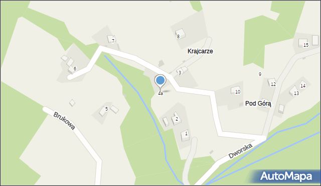 Okrajnik, Osiedle Palarzówka, 4a, mapa Okrajnik