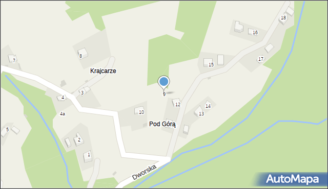 Okrajnik, Osiedle Palarzówka, 9, mapa Okrajnik