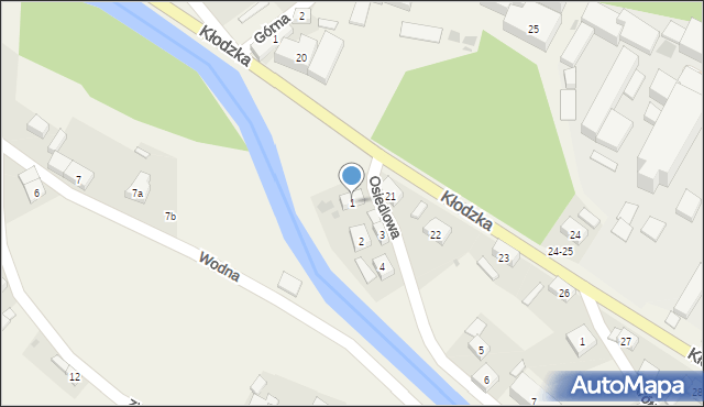 Ołdrzychowice Kłodzkie, Osiedlowa, 1, mapa Ołdrzychowice Kłodzkie
