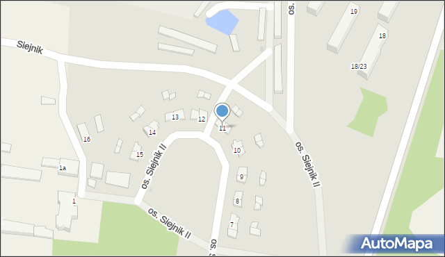 Olecko, Osiedle Siejnik II, 11, mapa Olecko