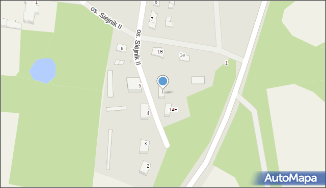 Olecko, Osiedle Siejnik II, 1d, mapa Olecko