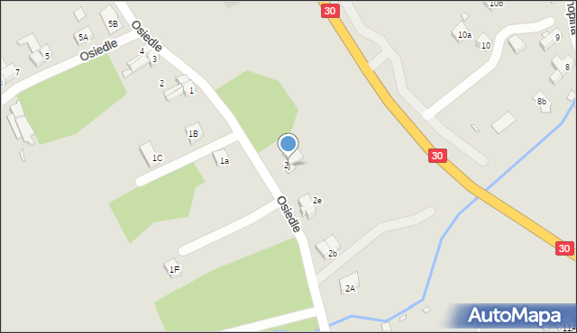 Olszyna, Osiedle, 2j, mapa Olszyna