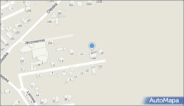 Opole, Osiedle, 14, mapa Opola