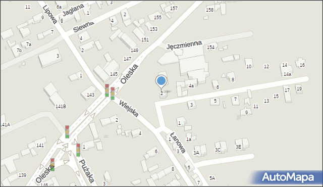 Opole, Osiedle, 2, mapa Opola