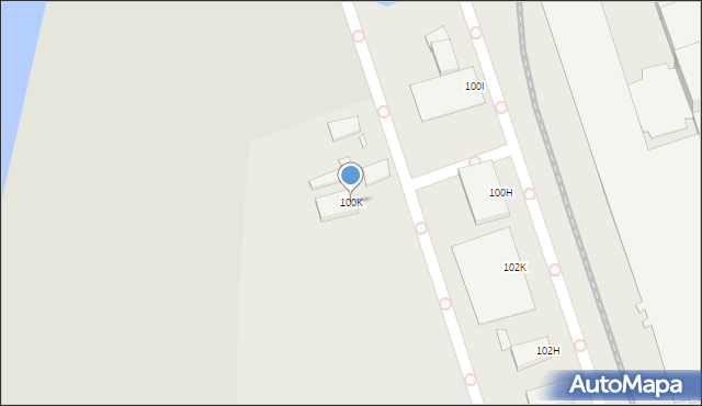 Opole, Oświęcimska, 100K, mapa Opola
