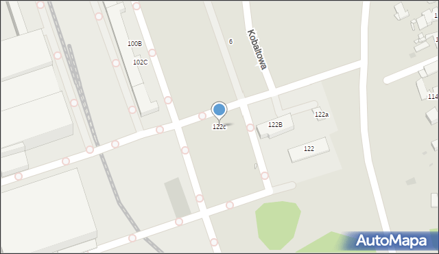 Opole, Oświęcimska, 122c, mapa Opola