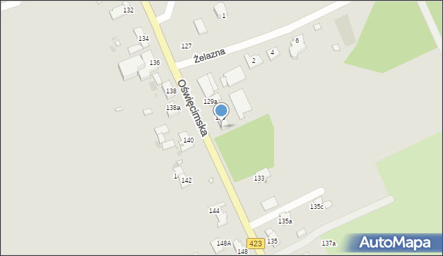 Opole, Oświęcimska, 131, mapa Opola