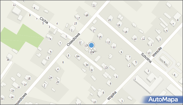 Orońsko, Osiedlowa, 12a, mapa Orońsko