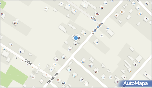 Orońsko, Osiedlowa, 23, mapa Orońsko