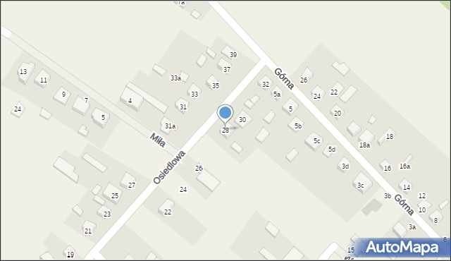 Orońsko, Osiedlowa, 28, mapa Orońsko