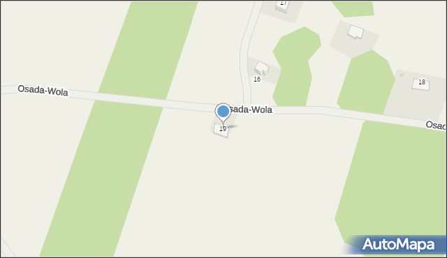 Osada-Wola, Osada-Wola, 19, mapa Osada-Wola