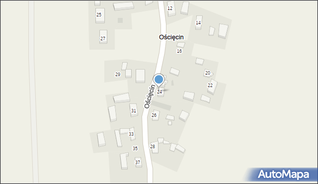 Ościęcin, Ościęcin, 24, mapa Ościęcin