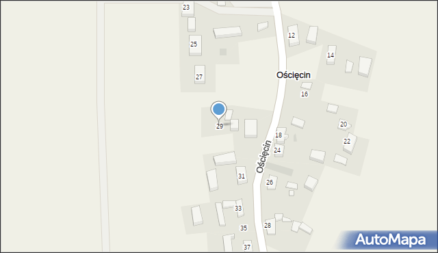 Ościęcin, Ościęcin, 29, mapa Ościęcin