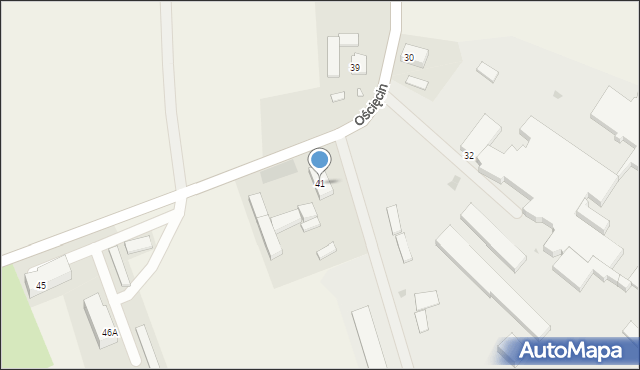 Ościęcin, Ościęcin, 41, mapa Ościęcin