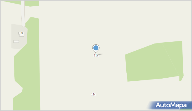 Ościsłowo, Ościsłowo, 11a, mapa Ościsłowo