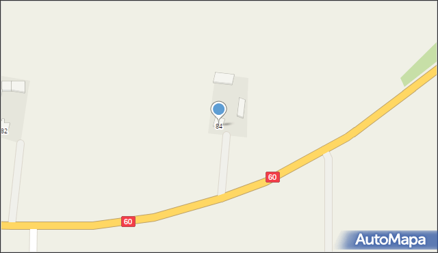 Ościsłowo, Ościsłowo, 84, mapa Ościsłowo