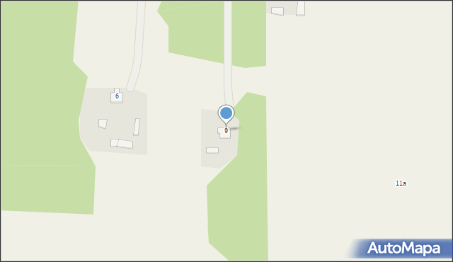 Ościsłowo, Ościsłowo, 9, mapa Ościsłowo